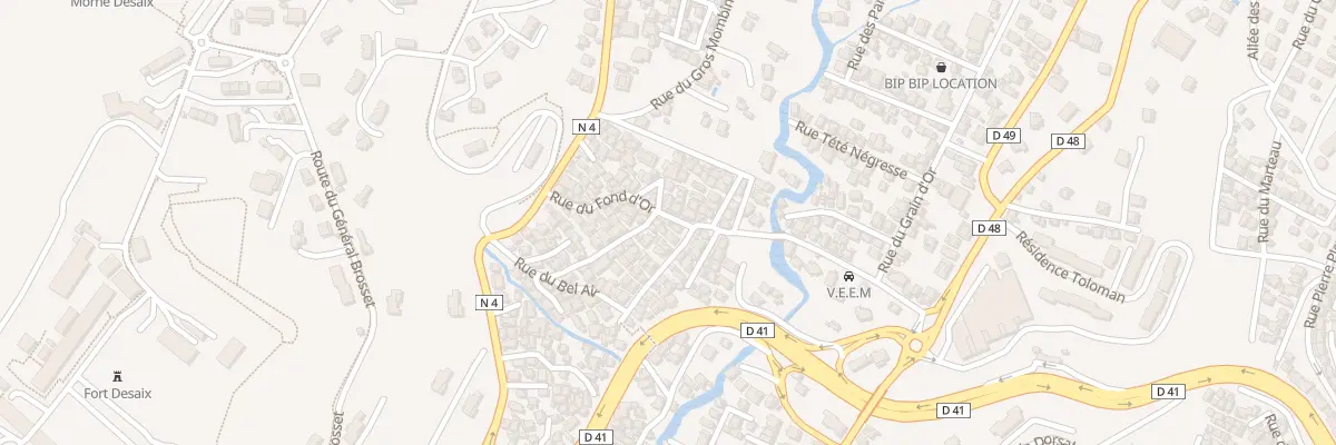 Plan du 26 Rue du Fond d’Or à Fort-de-France