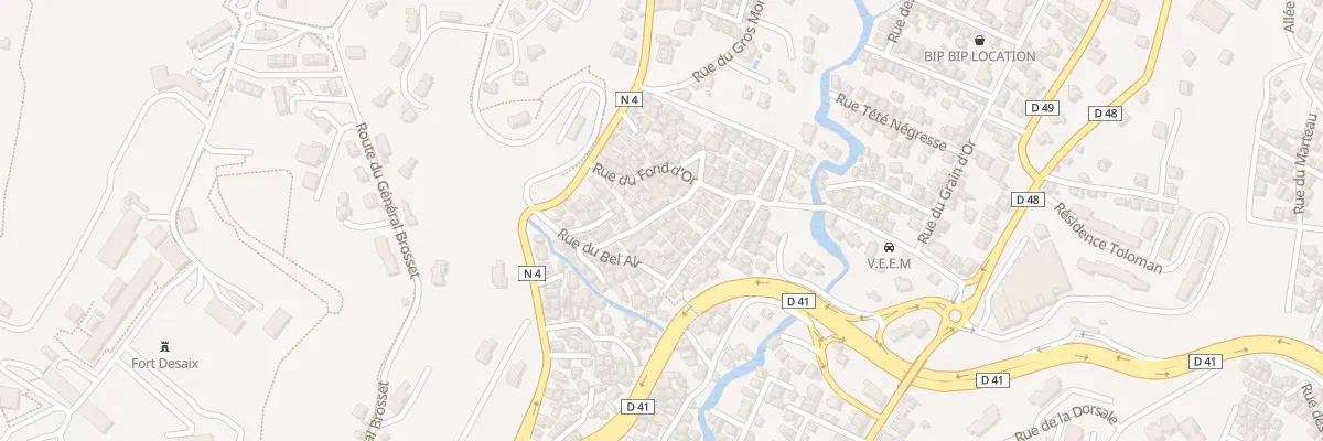 Plan du 9D Rue de la Valse Créole à Fort-de-France