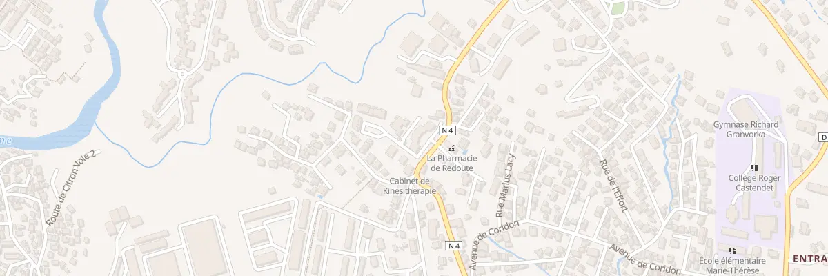 Plan du 127 Rte de Redoute à Fort-de-France
