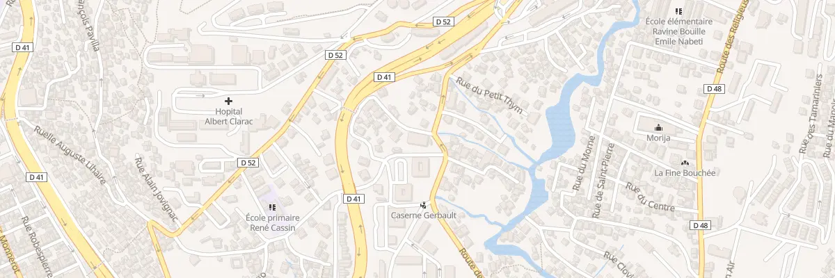 Plan du 93 Rte de la Folie à Fort-de-France