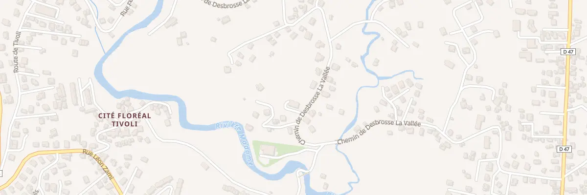 Plan du 59 Che de Desbrosse La Vallée à Fort-de-France