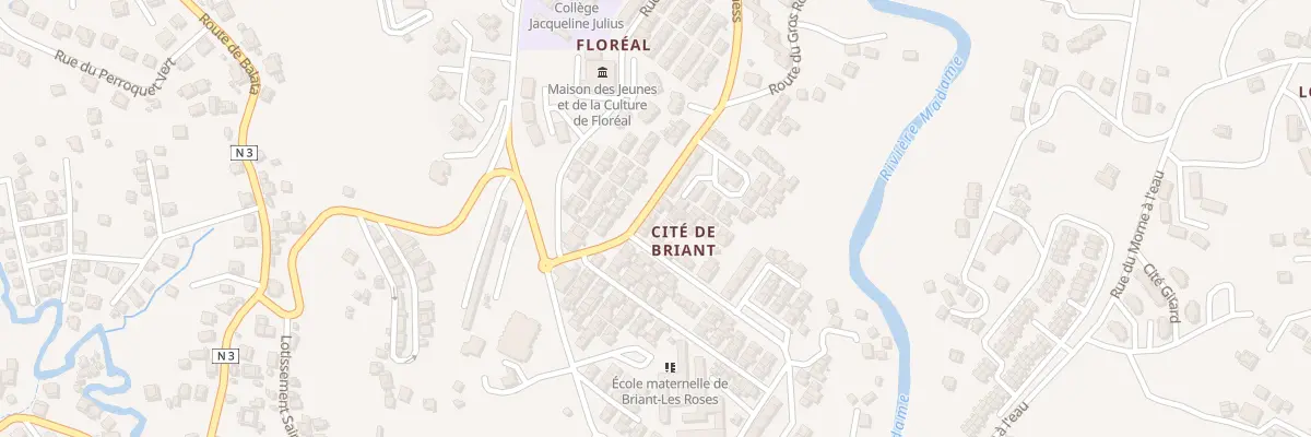 Plan du 258 Bd du Nord Cite de Briant à Fort-de-France