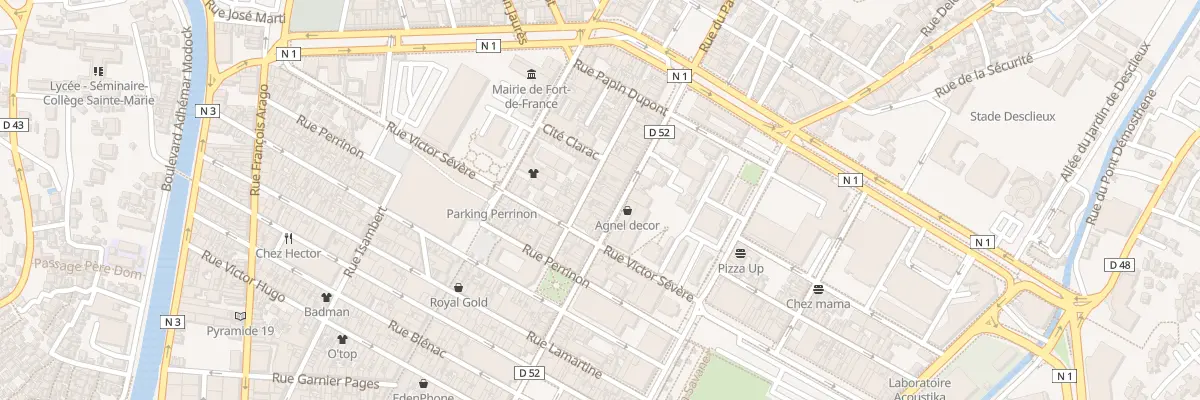 Plan du 24 Rue René Achéen à Fort-de-France