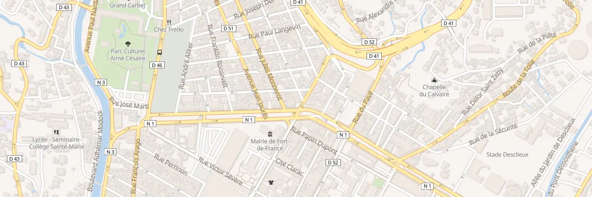 Plan du 5 Rue Robespierre à Fort-de-France