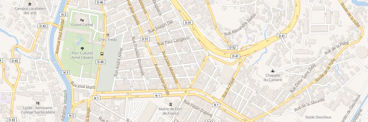 Plan du 20 Rue Robespierre à Fort-de-France