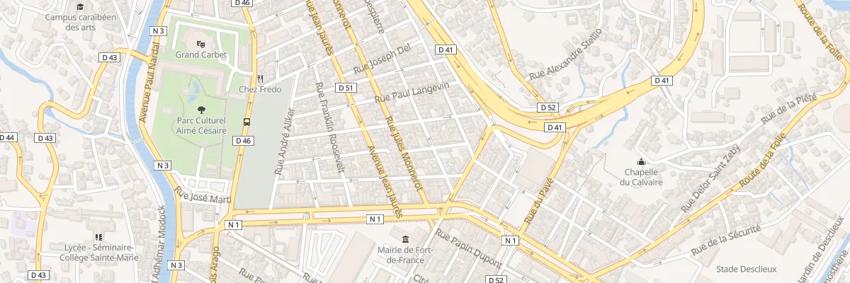 Plan du 21 Rue Robespierre à Fort-de-France
