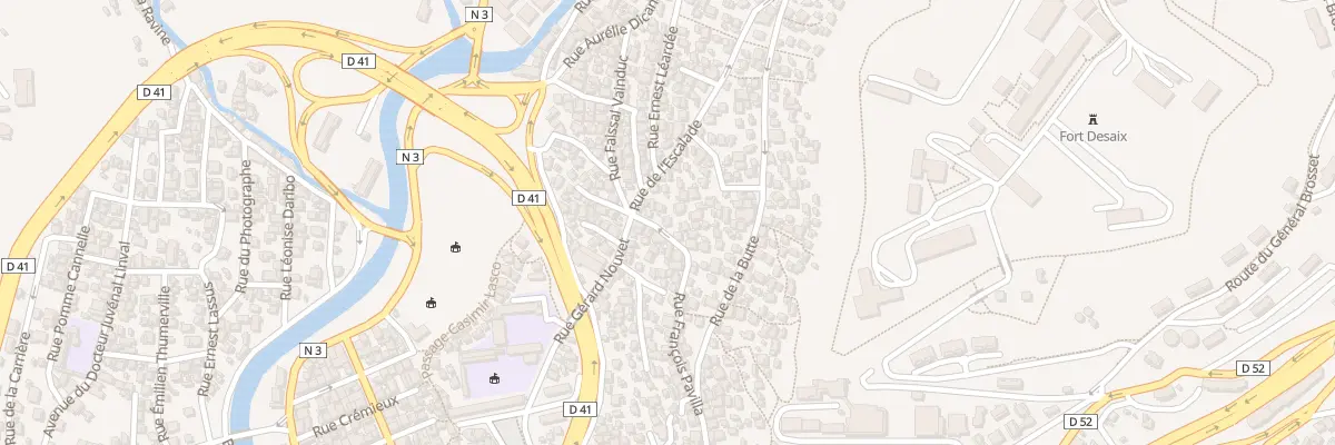 Plan du 88 Rue François Pavilla à Fort-de-France