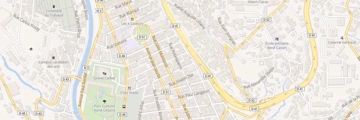 Plan du 66 Rue Robespierre à Fort-de-France
