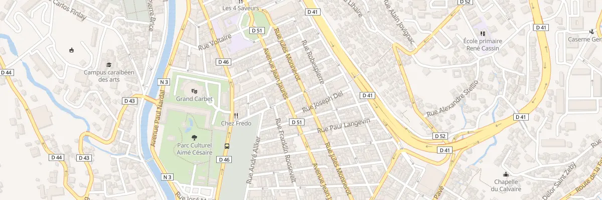 Plan du 23B Rue Emile Zola à Fort-de-France