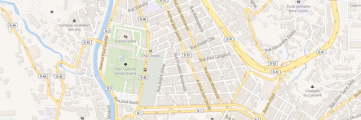 Plan du 38 Rue Franklin Roosevelt à Fort-de-France