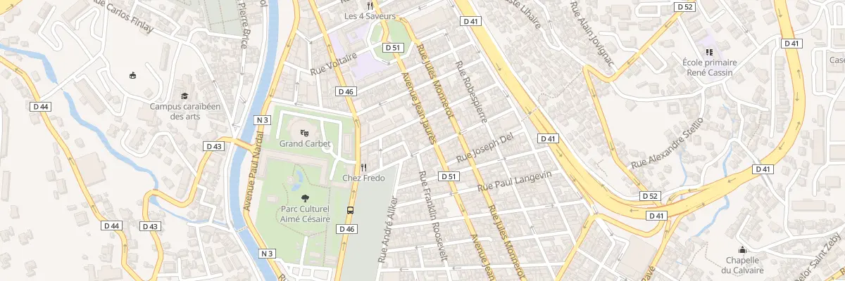 Plan du 59 Av Jean Jaurès à Fort-de-France