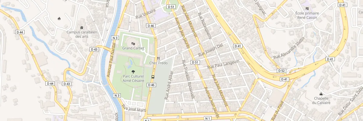 Plan du 43 Rue Franklin Roosevelt à Fort-de-France