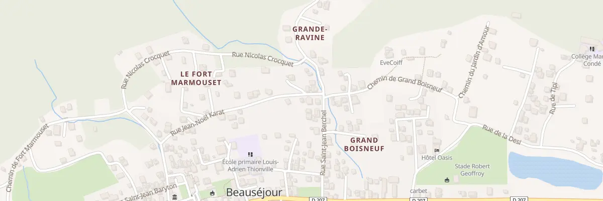 Plan du 5462 Le Fort à La Désirade