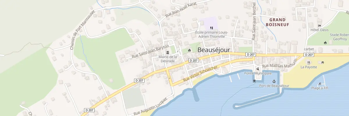 Plan du 4 Rue Jean Baptiste Sainte Mirre à La Désirade