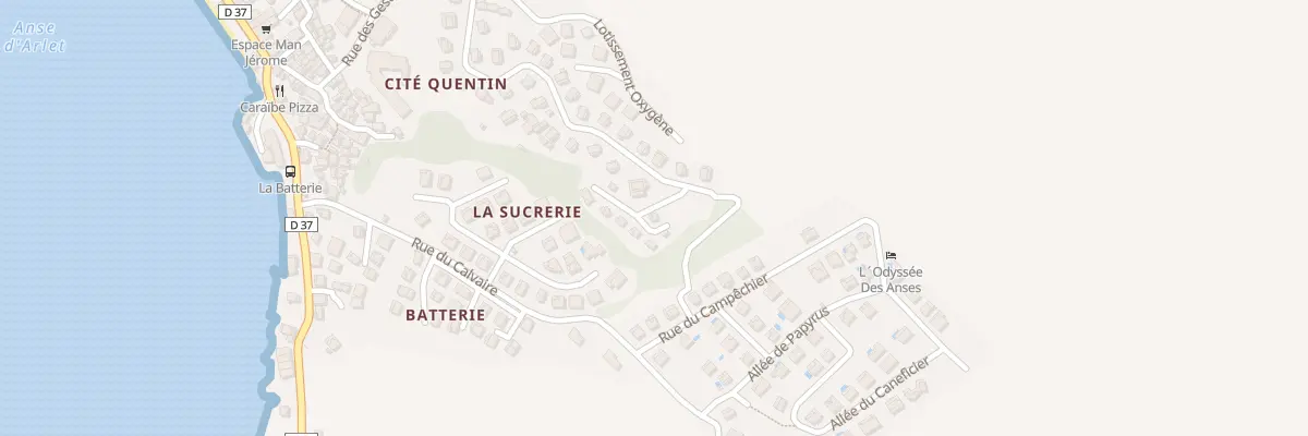 Plan du 5451F Rue du Morne Venté aux Anses-d’Arlet