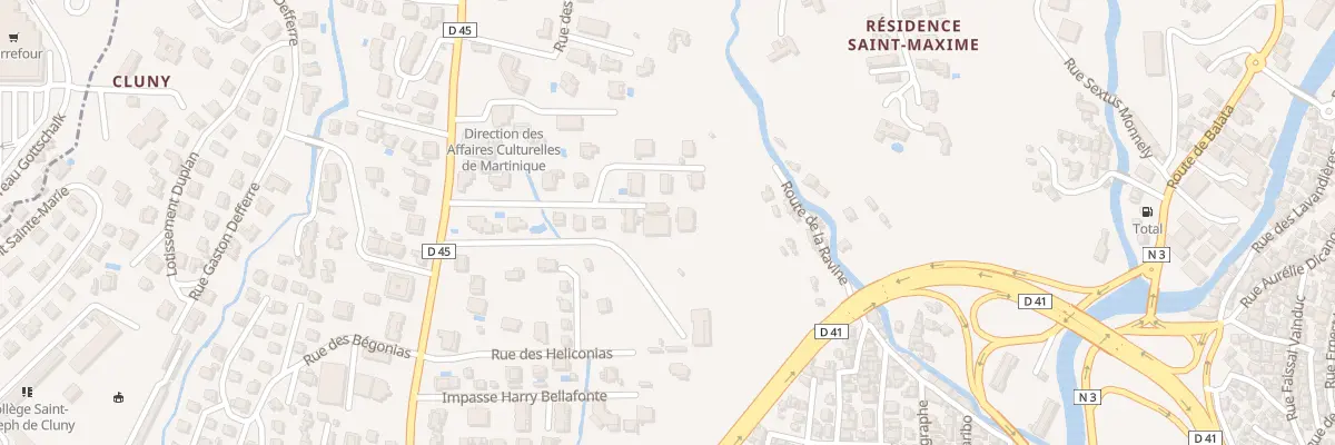 Plan du 12 Che de la Houssaye à Fort-de-France