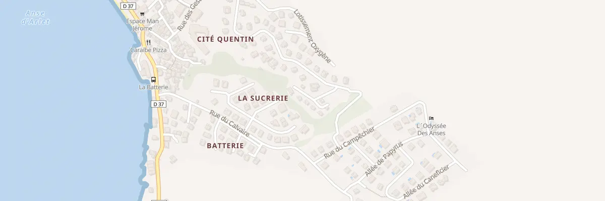 Plan du 5459F Rue du Morne Venté aux Anses-d’Arlet