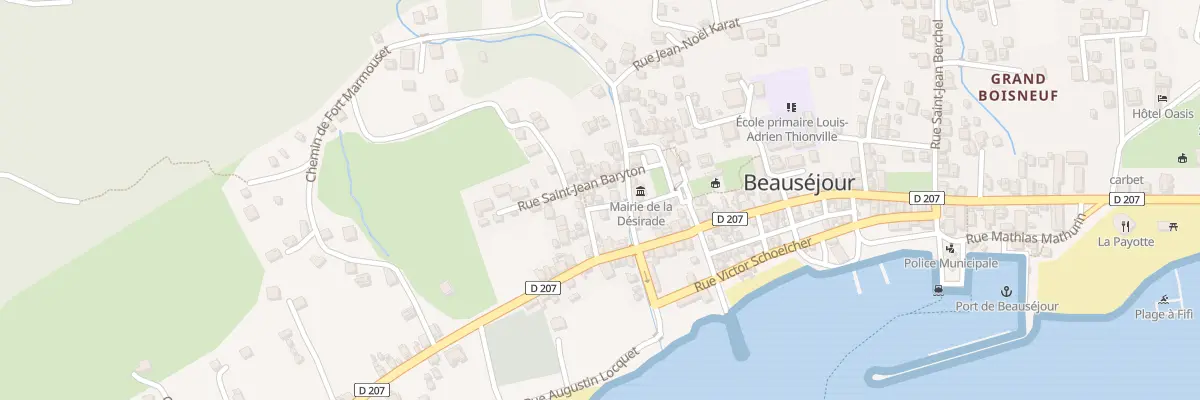 Plan du 3 Rue Jean Baptiste Sainte Mirre à La Désirade