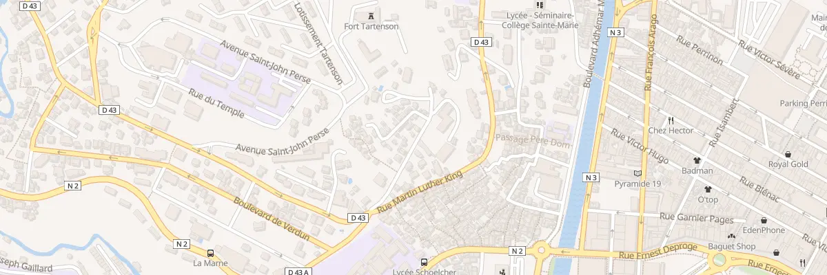 Plan du 15 Rue de la Cour Campêche à Fort-de-France