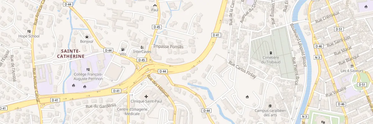 Plan du 2A Rue Professeur Raymond Garcin à Fort-de-France