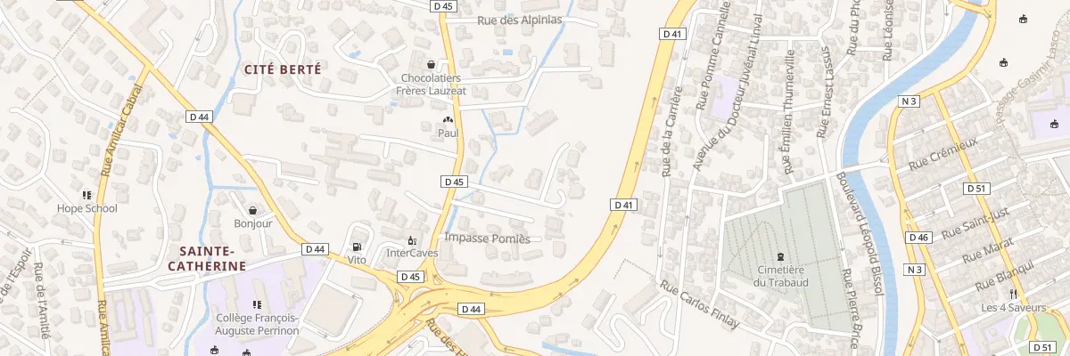 Plan du 12B Rue Professeur Raymond Garcin à Fort-de-France