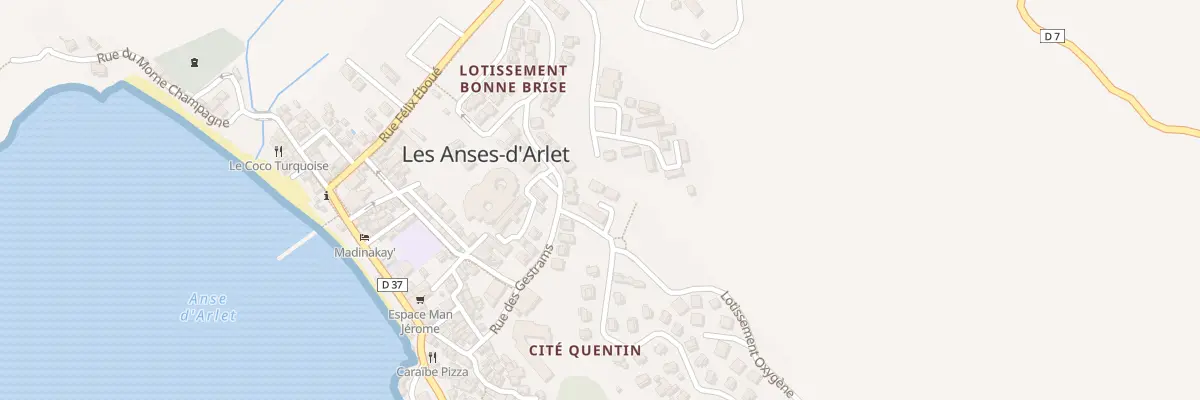 Plan du 31A Rue des Gestrams aux Anses-d’Arlet