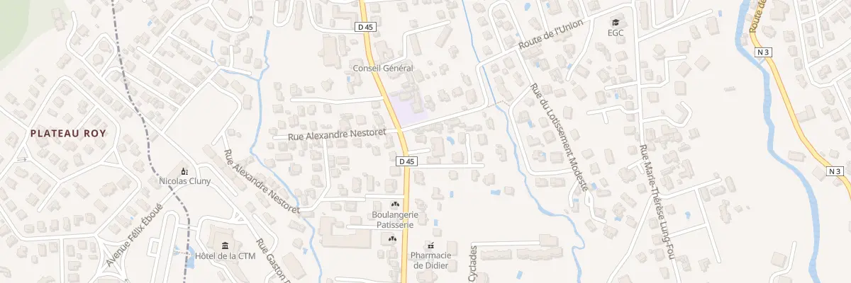 Plan du 72B Rue Professeur Raymond Garcin à Fort-de-France