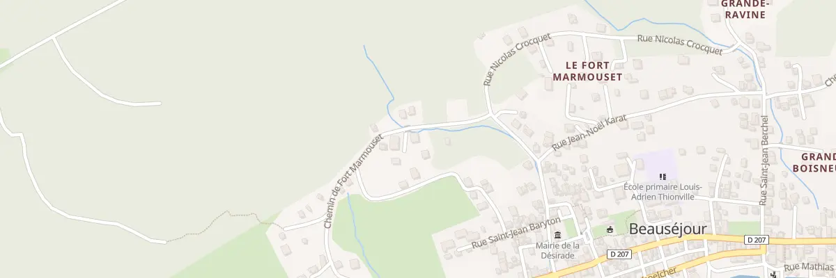 Plan du 631 Fort Marmouset à La Désirade