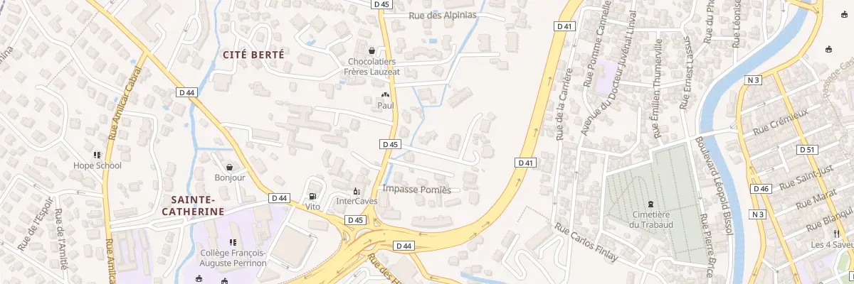 Plan du 12A Rue Professeur Raymond Garcin à Fort-de-France