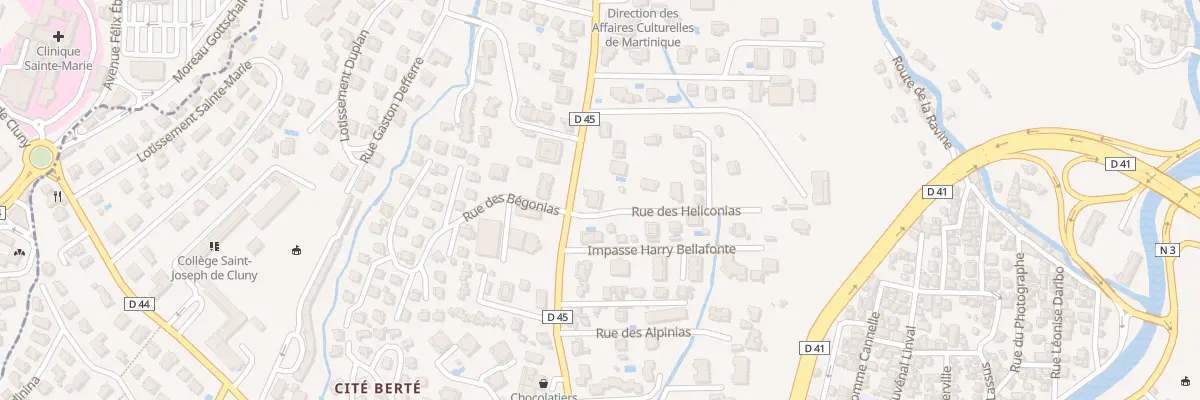 Plan du 38 Rue Professeur Raymond Garcin à Fort-de-France
