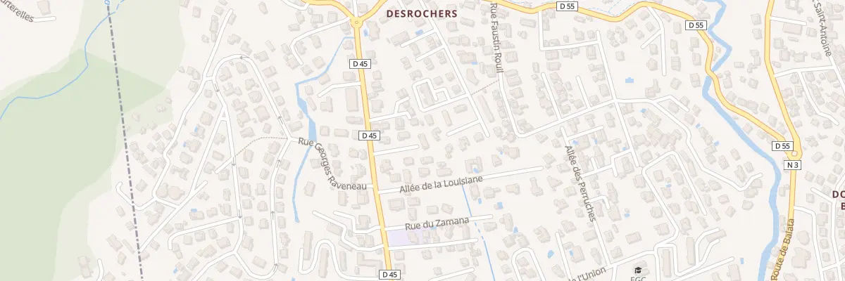 Plan du 96B Rue Professeur Raymond Garcin à Fort-de-France