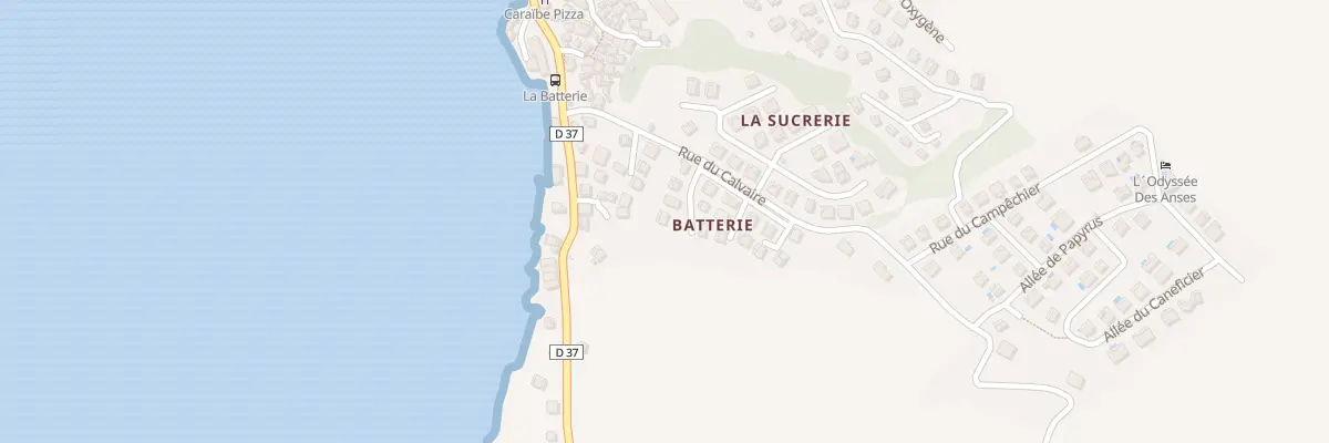 Plan du 5303F Batterie aux Anses-d’Arlet