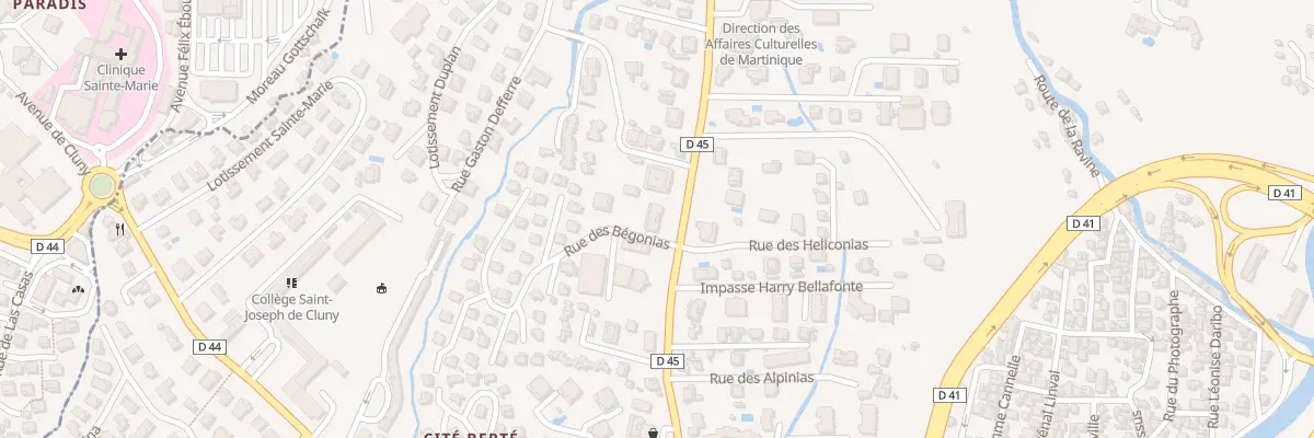 Plan du 35 Rue Professeur Raymond Garcin à Fort-de-France