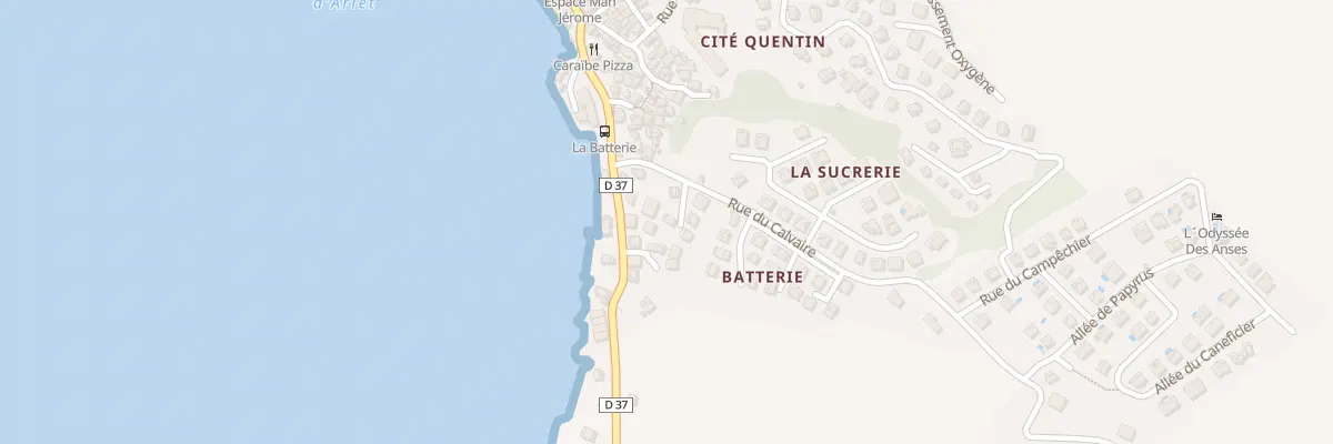 Plan du 8 Rue du Calvaire aux Anses-d’Arlet