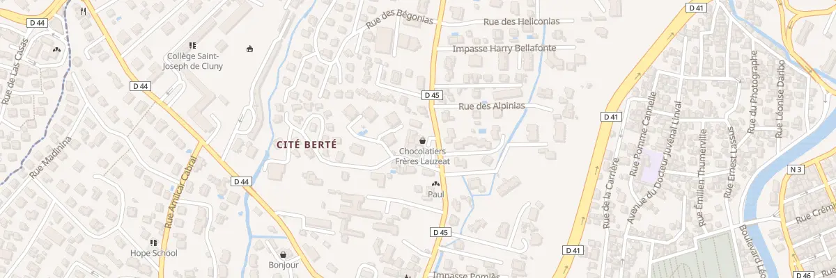 Plan du 23 Rue Professeur Raymond Garcin à Fort-de-France