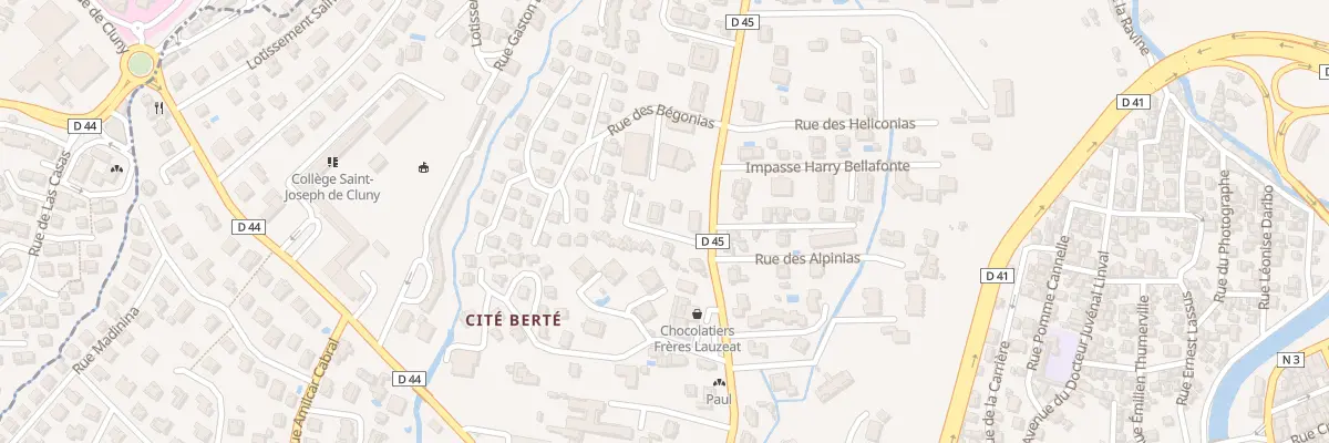 Plan du 5429F Rue Professeur Raymond Garcin à Fort-de-France