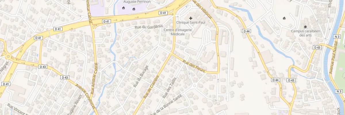 Plan du 48 Rue de la Clairiere à Fort-de-France