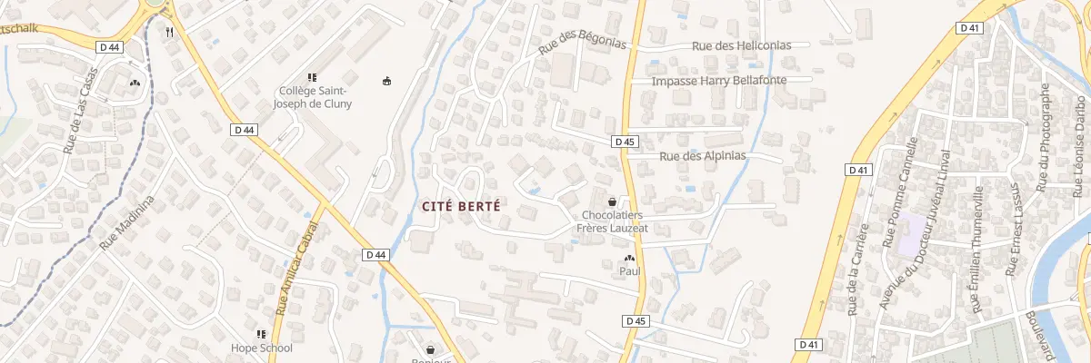 Plan du 19 Rue Professeur Raymond Garcin à Fort-de-France