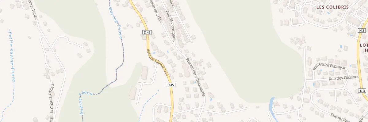 Plan du 23 Rue du Plateau à Fort-de-France