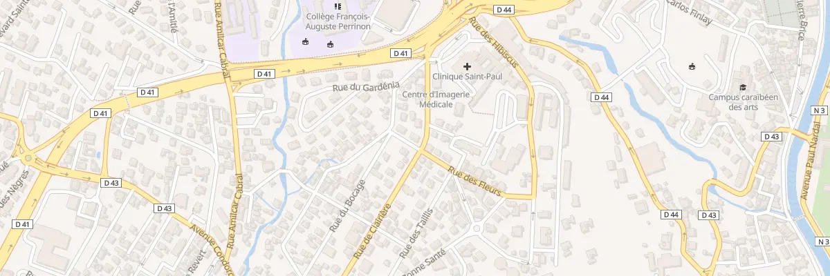 Plan du 47 Rue de la Clairiere à Fort-de-France