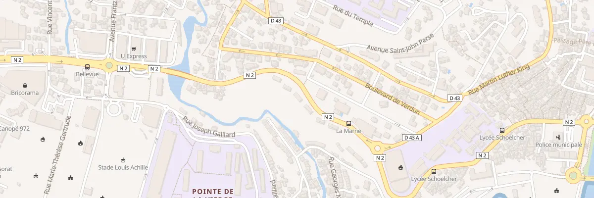 Plan du 5 Bd de la Marne à Fort-de-France