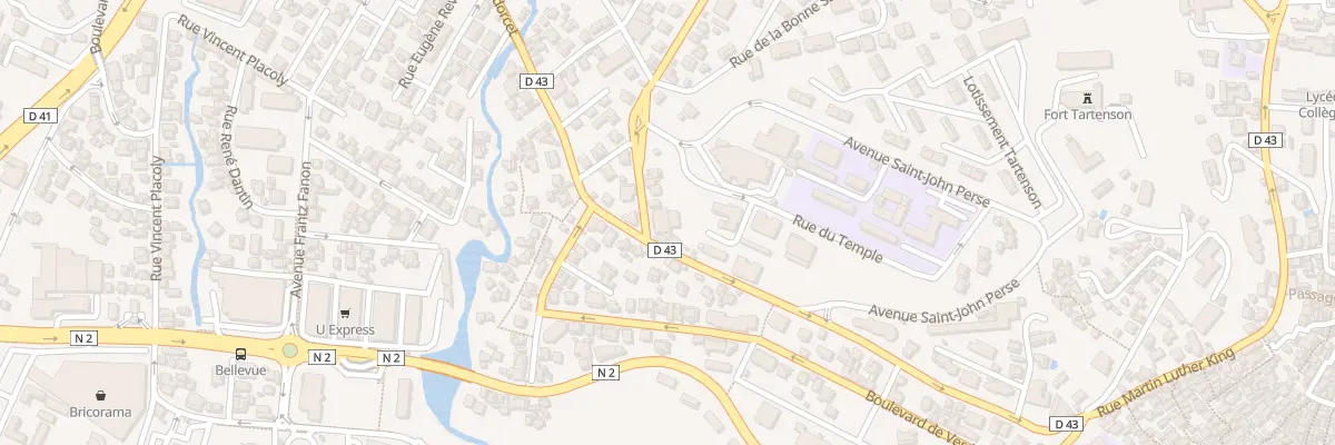 Plan du 2 Rue de la Clairiere à Fort-de-France
