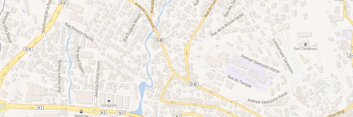 Plan du 9 Rue de la Clairiere à Fort-de-France