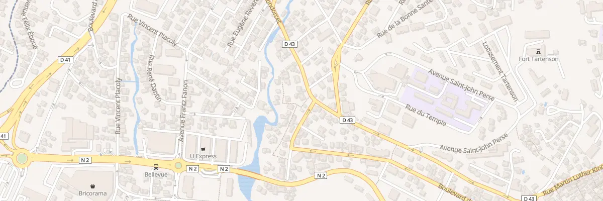 Plan du 57 Rte de Schoelcher à Fort-de-France