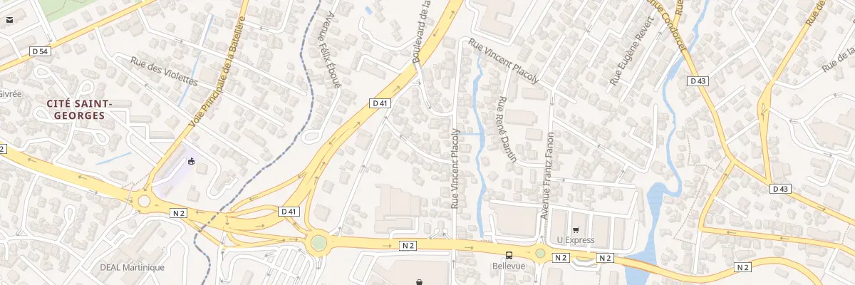 Plan du 5560 Rue Paul Gauguin à Fort-de-France