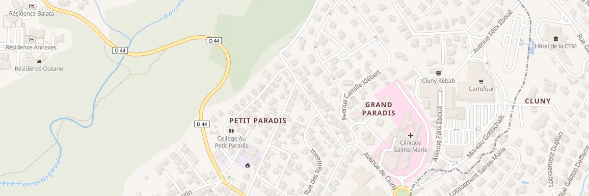 Plan du 26 Av du Petit Paradis à Schœlcher