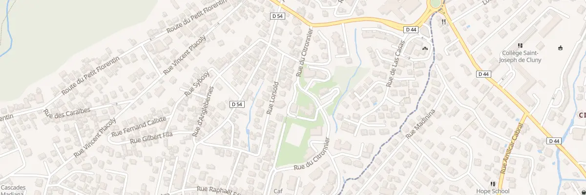 Plan du 5476F Plateau Fofo Est à Schœlcher