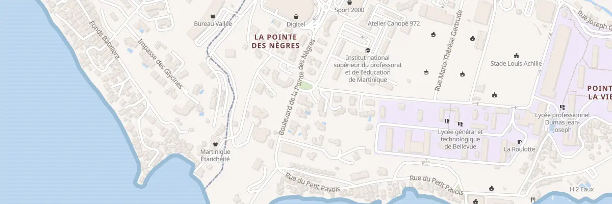 Plan du 86 Bd de la Pointe des Nègres à Fort-de-France