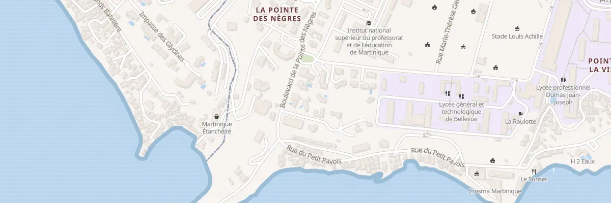 Plan du 82 Bd de la Pointe des Nègres à Fort-de-France