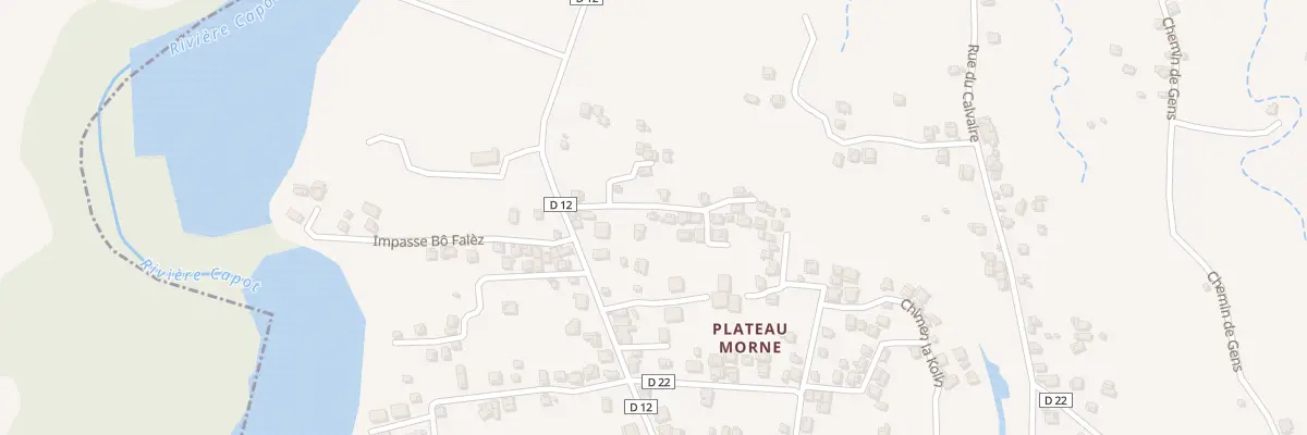 Plan du 5354 Quartier Plateau Morne Cap au Lorrain